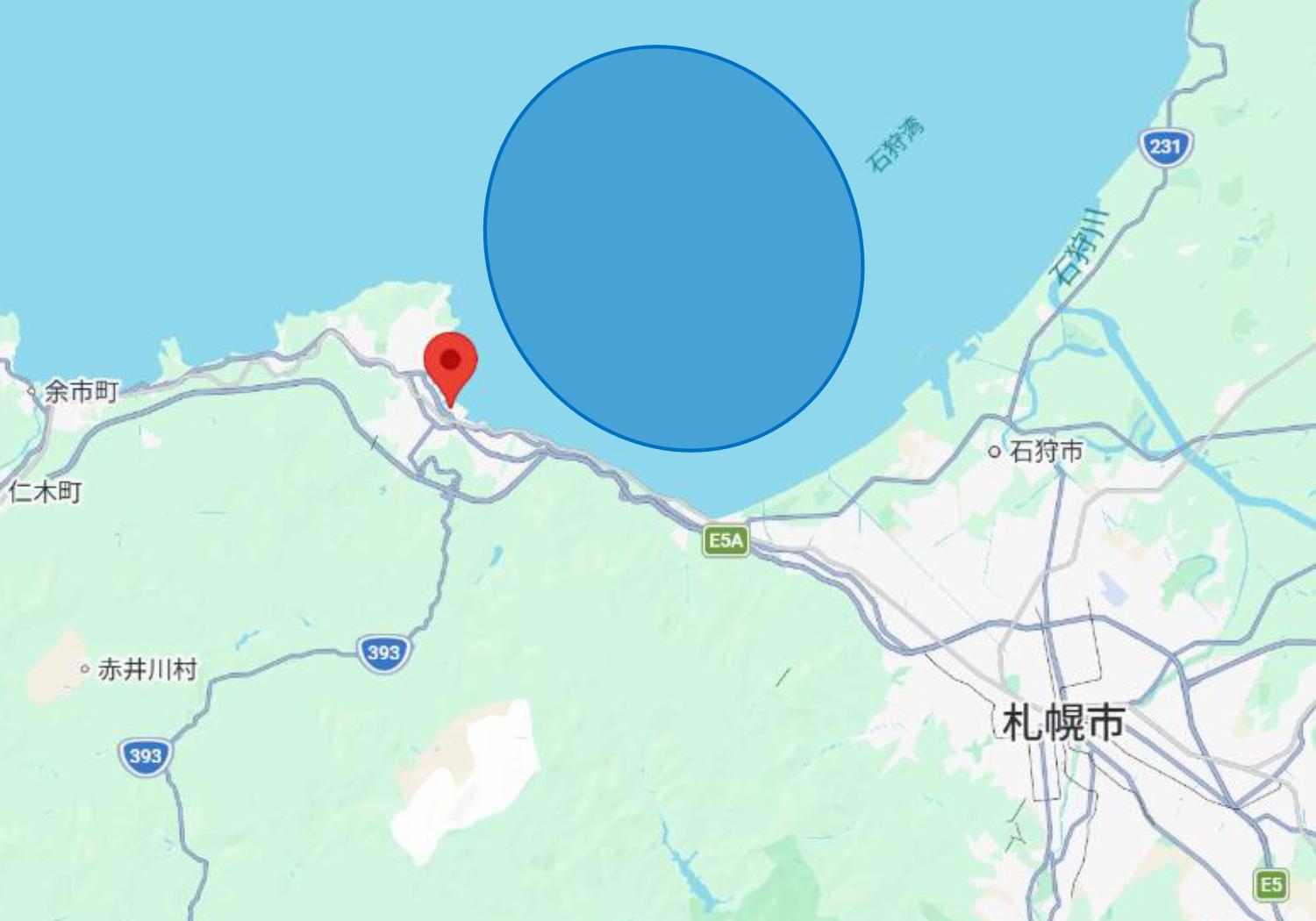 海域図（小樽）