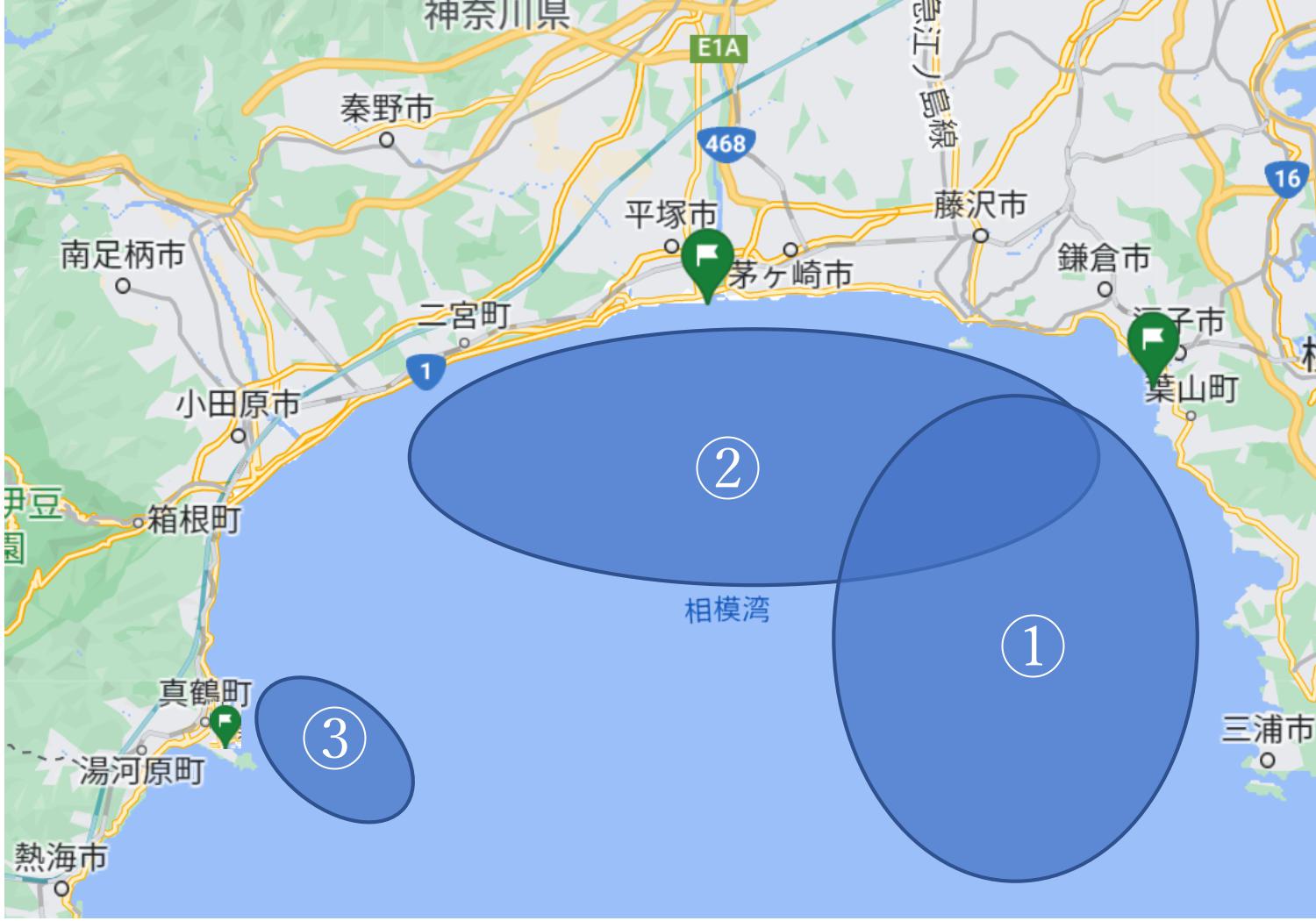 海域図（湘南）